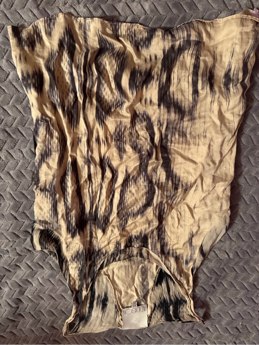 Neutral Tie-Dye Slip shirt - Black & Beige